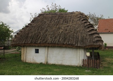 Strawy Small House Of Vernacular Architecture In Borsky Mikulas, West Slovakia