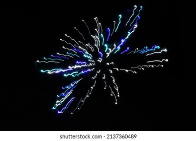 Streaking light outlining a dragonfly