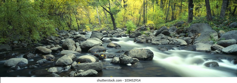 Stream In Cottonwood Canyon, Sedona, Arizona