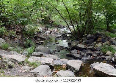 Stream Crossing Camp Smith Trail In New York