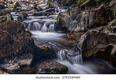 Stream with multiple mini waterfalls