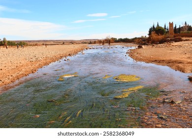 stream of river moving in moroco