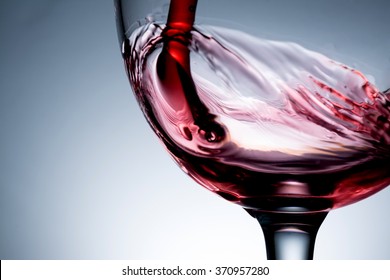 Stream Of Wine Being Pouring Into A Glass  Closeup,  Wine, Splashing, Splash, 