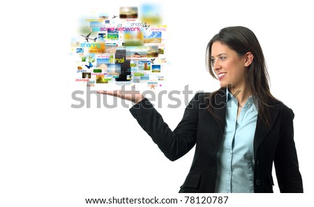 Streaming mobile phone with the most relevant internet words