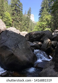 Streams running through Yosemite park