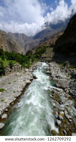 Streamy river Gilgit