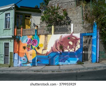 Street Art Of Valparaiso