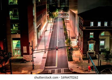 Street In Atlanta Georgia From Roof Top