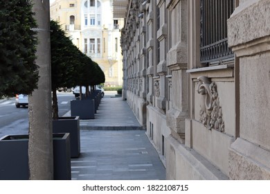 Street In Belgrade, New Reconstructed Waterfront