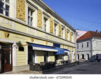 Street In Bihac. Bosnia And Herzegovina