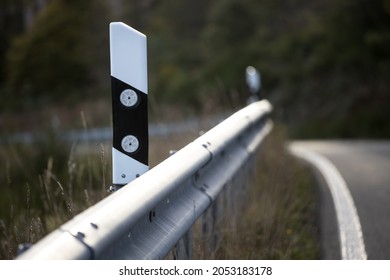 A Street Bollard Blur Background