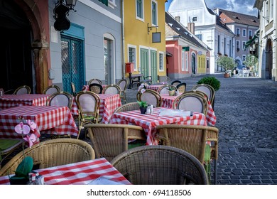 Street Cafe In Szentendre, Hungary