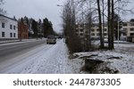 street in a city in winter