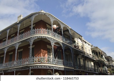 A Street Corner In The French Quarter, New Orleans, Louisiana