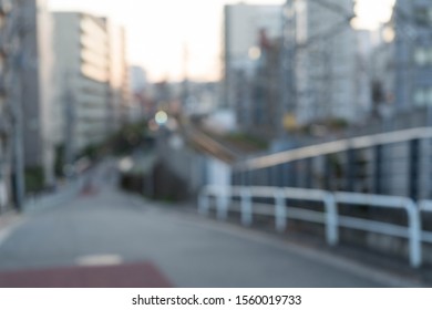 A Street Corner In Tokyo That Has Been Blurred To Enhance Versatility.