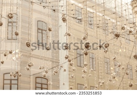 Street decoration in Moscow,decorative decorations.