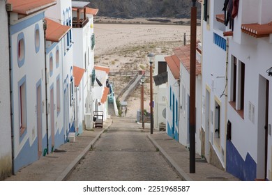 Street down to Beach, Odeceixe; Algarve; Portugal