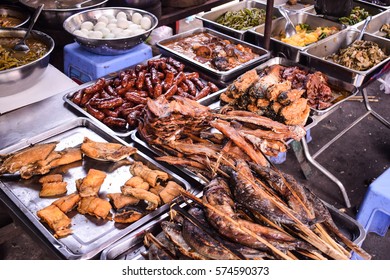 Street Food In Local Market Phnom Penh Cambodia