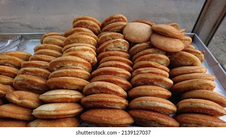 Street Food On The Side Of The Road Arranged In A Glass Display Case