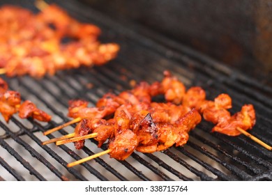 Street Food In Phnom Penh: Grilled Skewers