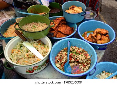 Street Food At The San Felipe Market In Antigua Guatemala