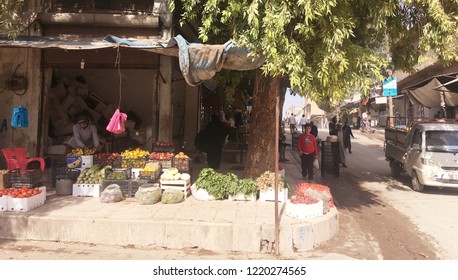 Street Fruit Seller In Jarablus Located Turkey Border, It Was Captured On 24 August 2016 By Turkey Backed Free Syrian Army From ISIS. Now City Is Free And Has A Peace. Nov. 3 2018 Jarablus Syria 