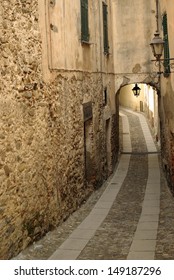 The Street Of Italian Medieval Village