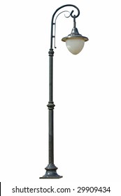 Street Lamp Isolated On White