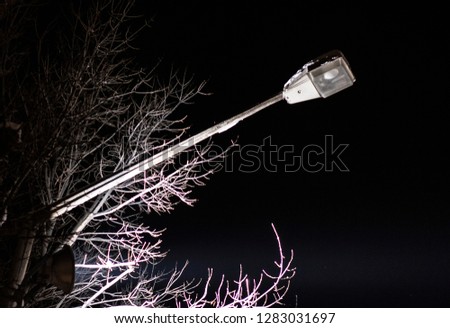 Similar – Image, Stock Photo Winter romance at night