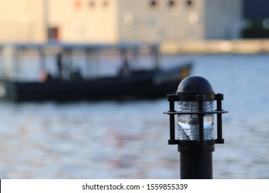 Street Lamp on the Dock of the Baltimore Inner Harbor