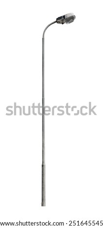  street lamppost isolated on a white background