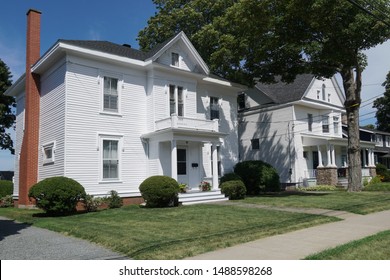 Beautiful Mansion Grey White Color Stock Photo 2105289 | Shutterstock