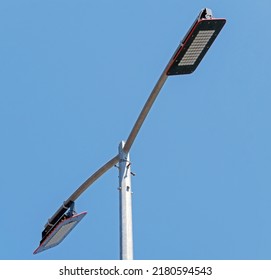 Street LED Lantern On Background Blue Sky