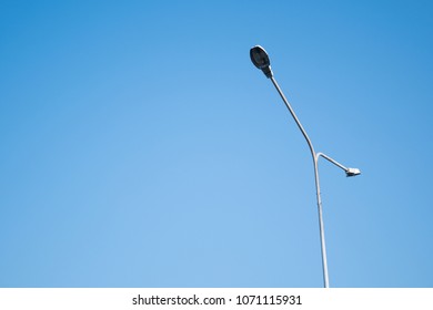 Street Light Against Blue Sky Stock Photo 1071115931 | Shutterstock