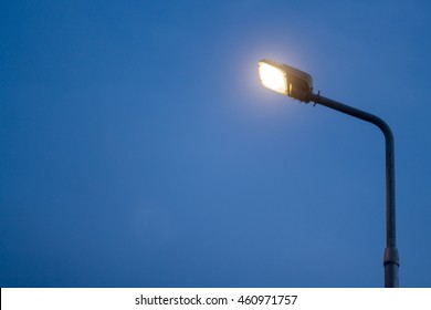 Street Lighting At Dusk