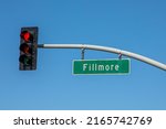 street name signage Fillmore in San Francisco, USA