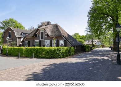Street in the old center of the picturesque village of Soest in the Netherlands.
