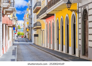 Street in old San Juan, Puerto Rico.