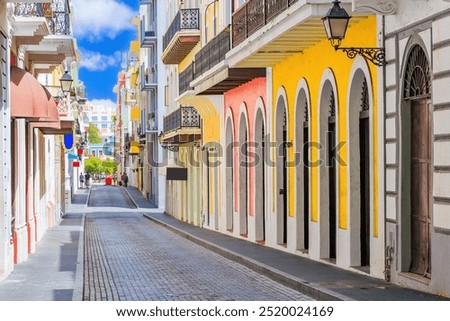 Street in old San Juan, Puerto Rico.