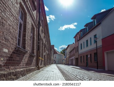 Street Of The Old Town, Road And Houses, Calm Street.