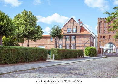 Street Of The Old Town, Road And Houses, Calm Street.