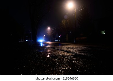 Street On A Rainy Night.