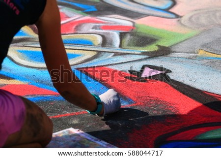  street painting festival lake worth beach Florida