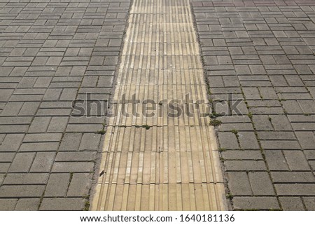 Similar – Image, Stock Photo Reserved parking spaces with P Pediatrician signs on the building wall