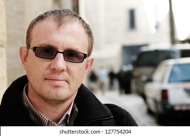 Street Portrait Of 35 Years Old Man