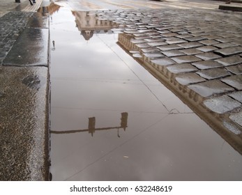 street puddle reflection 