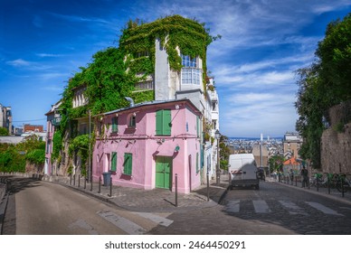 Street in quarter Montmartre in Paris, France - Powered by Shutterstock