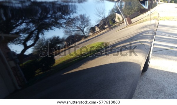 Street Reflection on\
Car