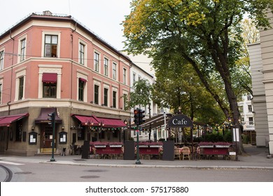 Street Restaurant In Europe.