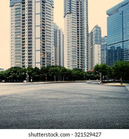 the street scene of the lujiazui financial center in shanghai - Shutterstock ID 321529427